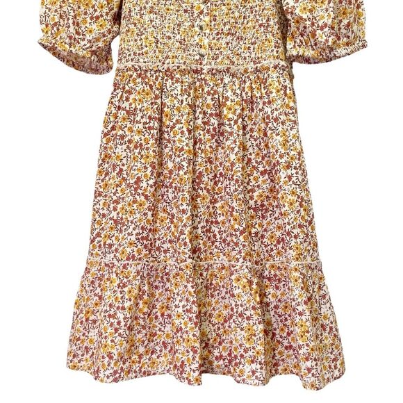 NWT DownEast Kendall Floral Smocked Cotton Dress in Juliet Floral Size XL NEW - Picture 5 of 12